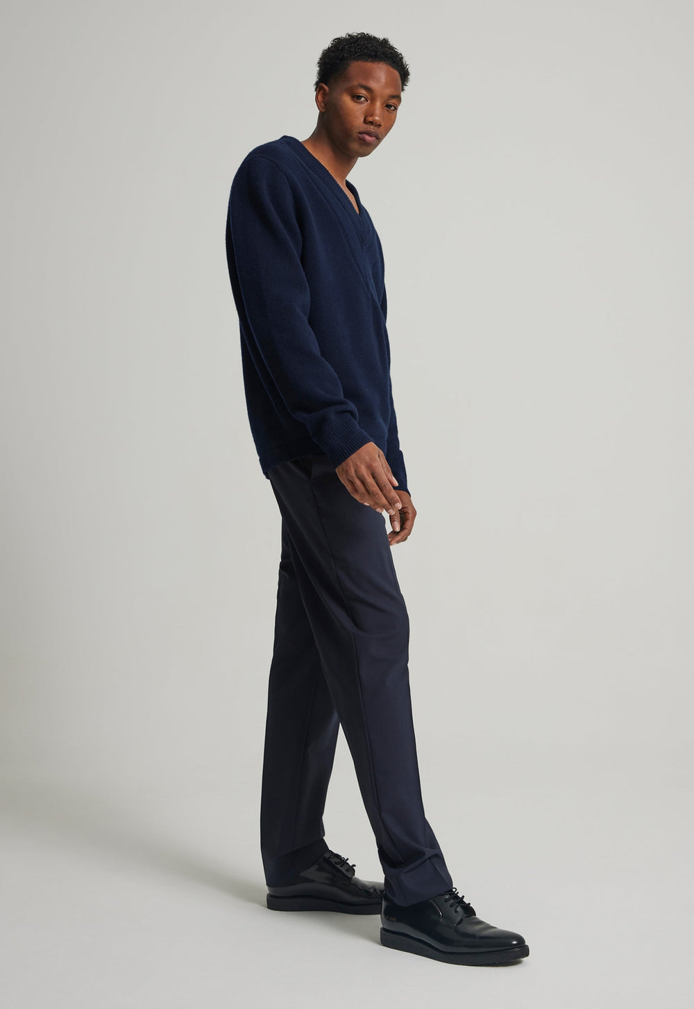 Jac+Jack GULLY WOOL SWEATER in Navy